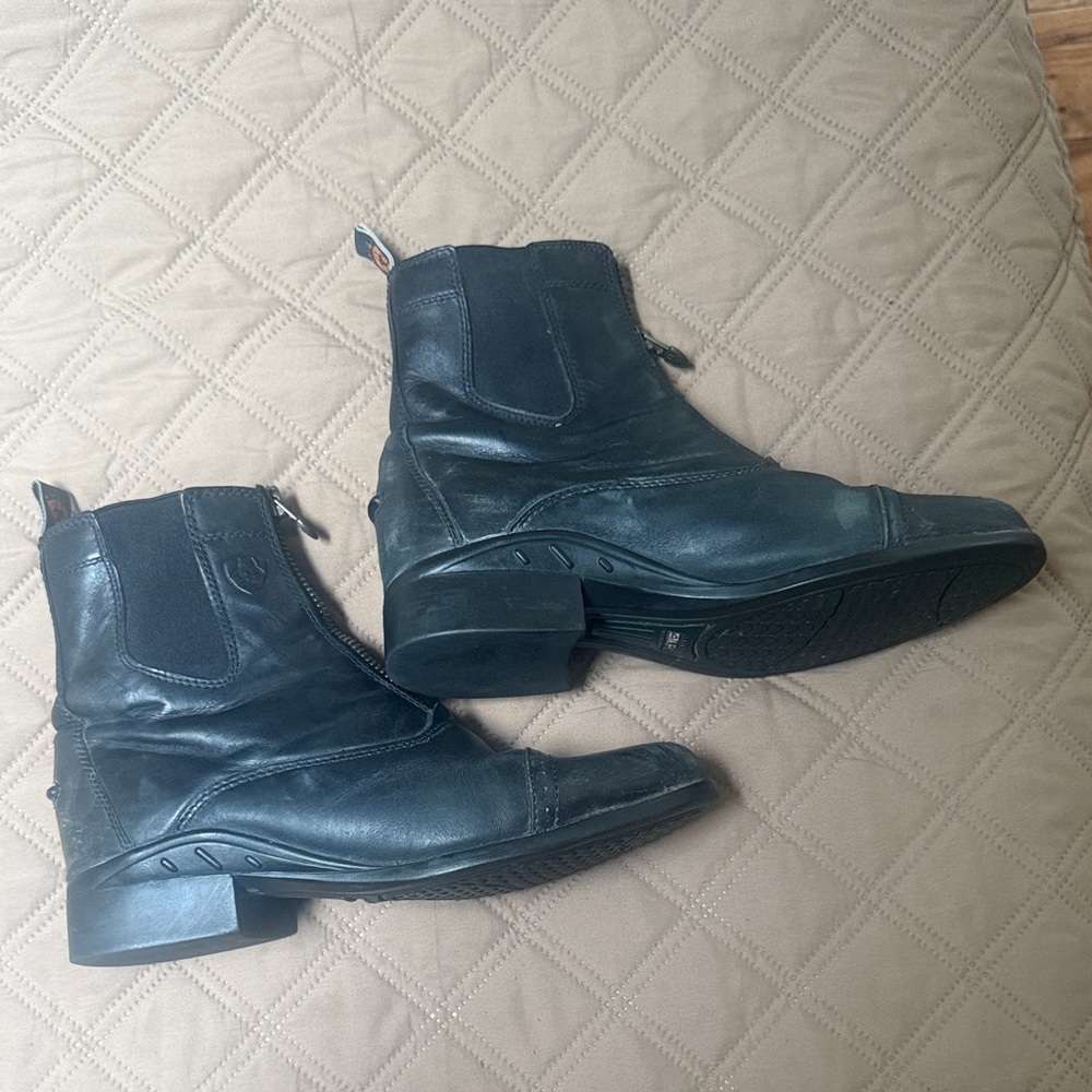 Ariat Black Paddock Boots with Zipper - Picture 2 of 7